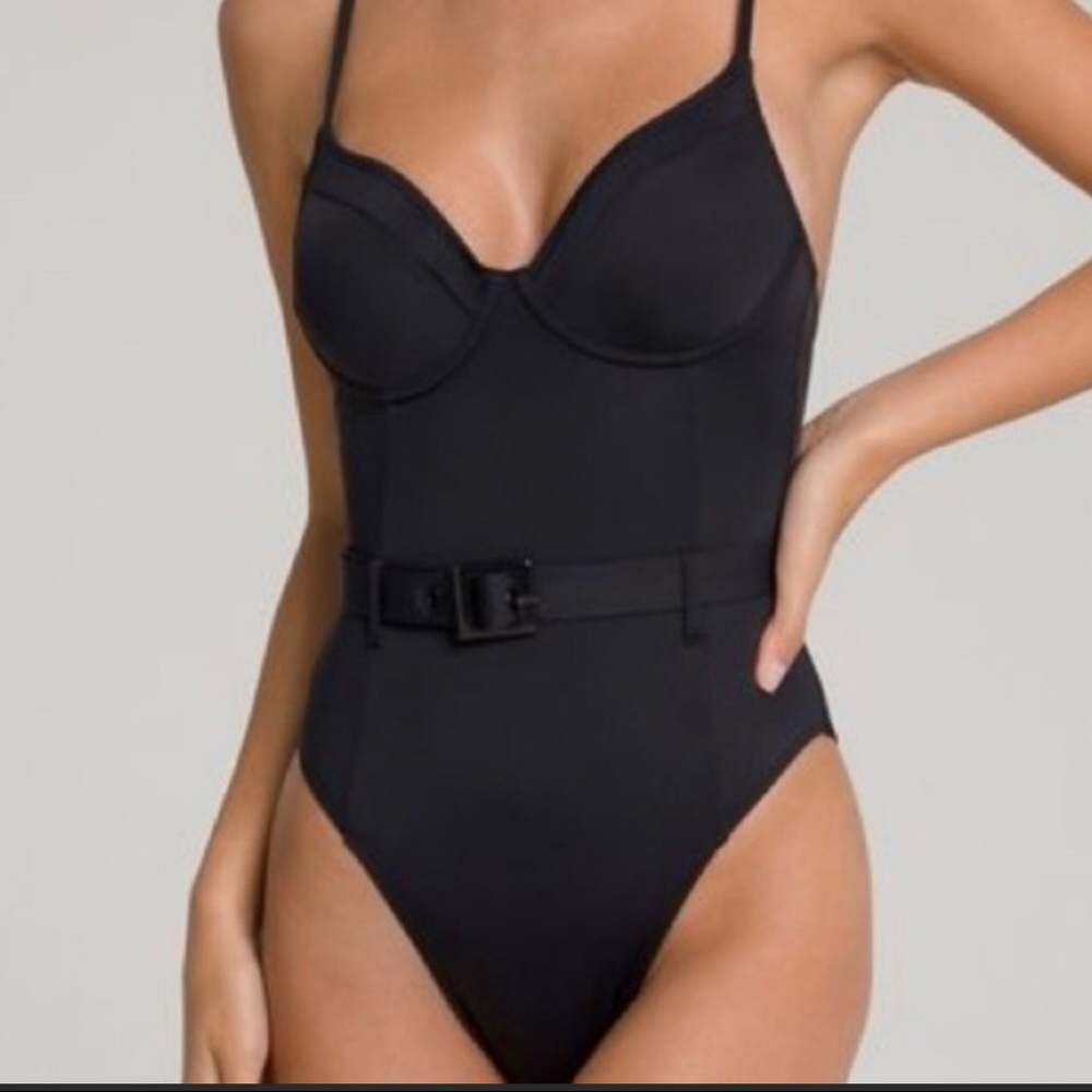 Good American Show Off black Swimsuit 1=S